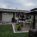 Stamped Concrete Patio With Furniture 